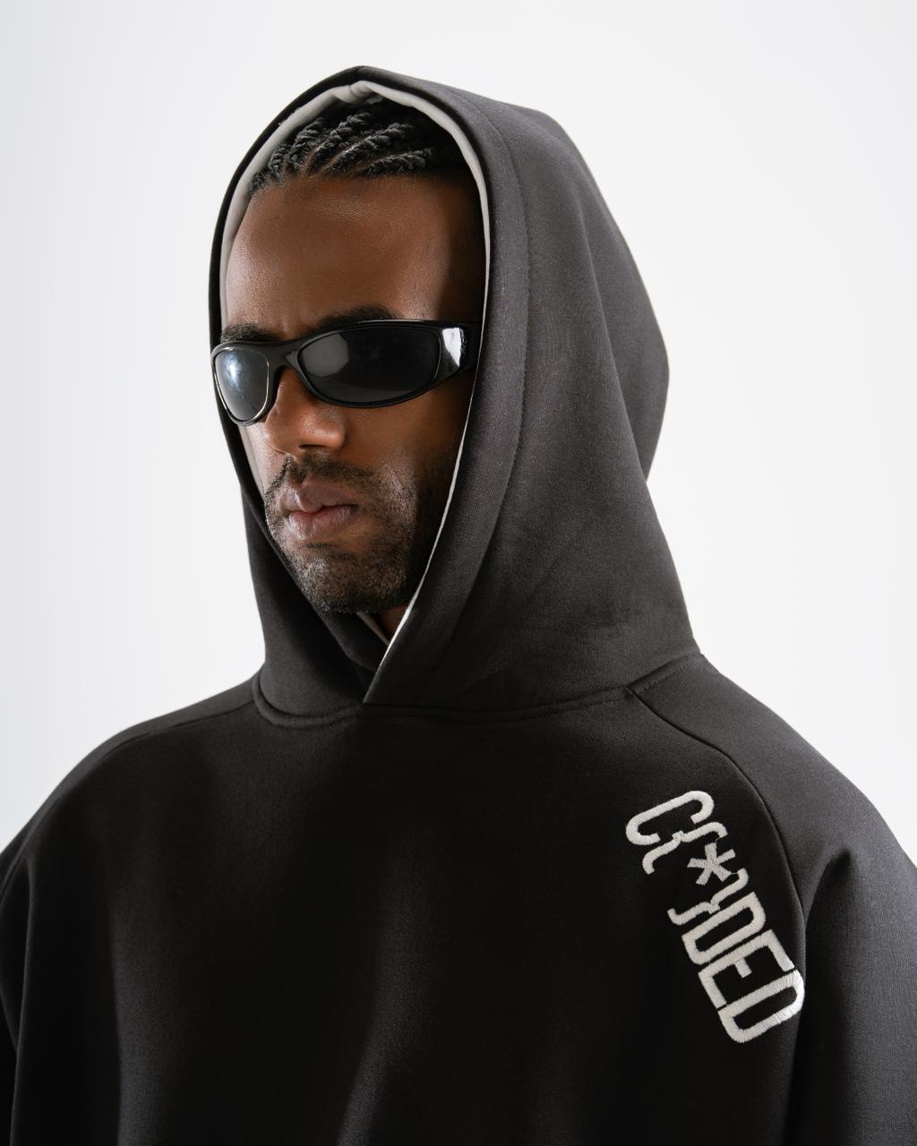 CODED BLACK HOODIE